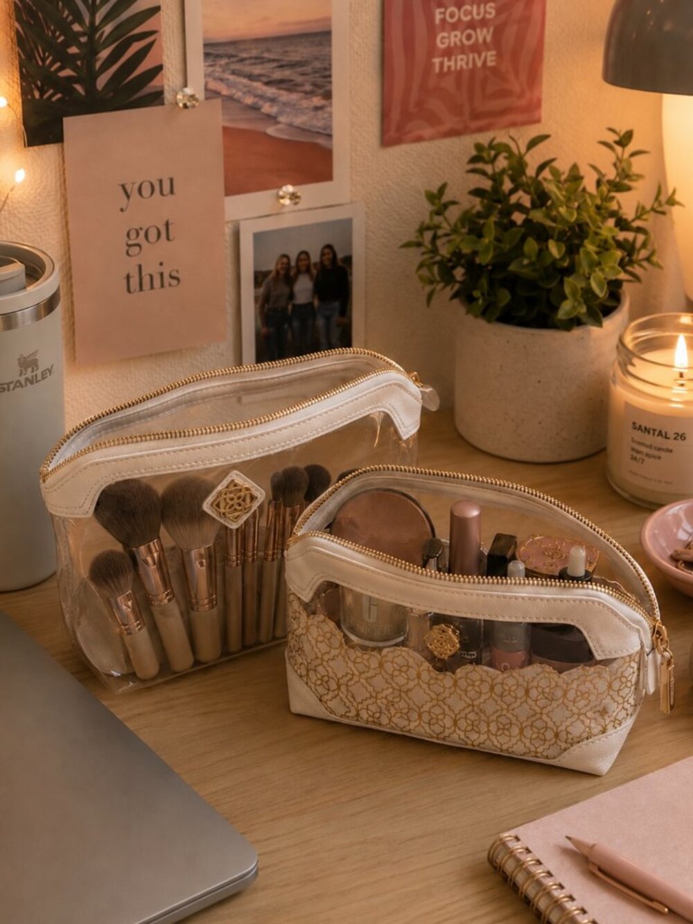 NWT - Kendra Scott Duo Cosmetic Pouches - 2 pk